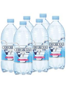 Вода минеральная Сенежская газированная пэт 1л