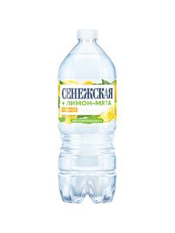 Вода Сенежская + Лимон, мята. негазированная ПЭТ 1л