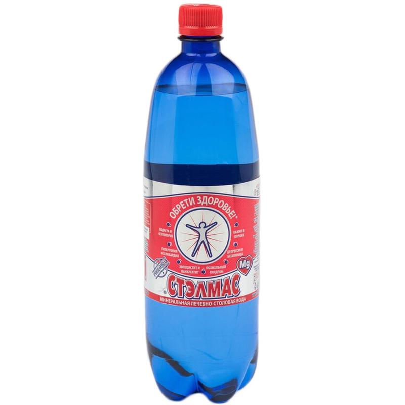 Вода минеральная лечебная Стэлмас Mg+ газ ПЭТ 1л