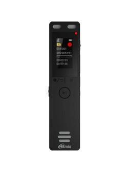 Диктофон цифровой Ritmix RR-155 16Gb Black, MicroSD