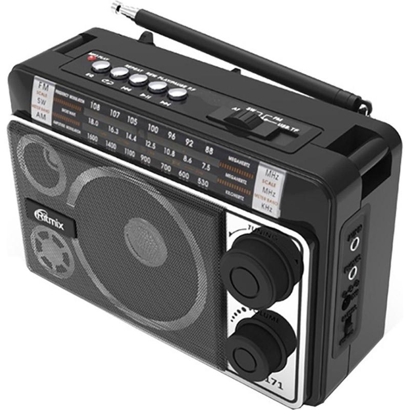 Радиоприемник Ritmix RPR-171, FM/AM/SW,  USB/MicroSD