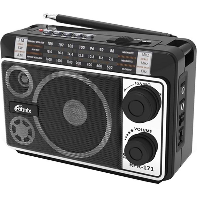 Радиоприемник Ritmix RPR-171, FM/AM/SW,  USB/MicroSD