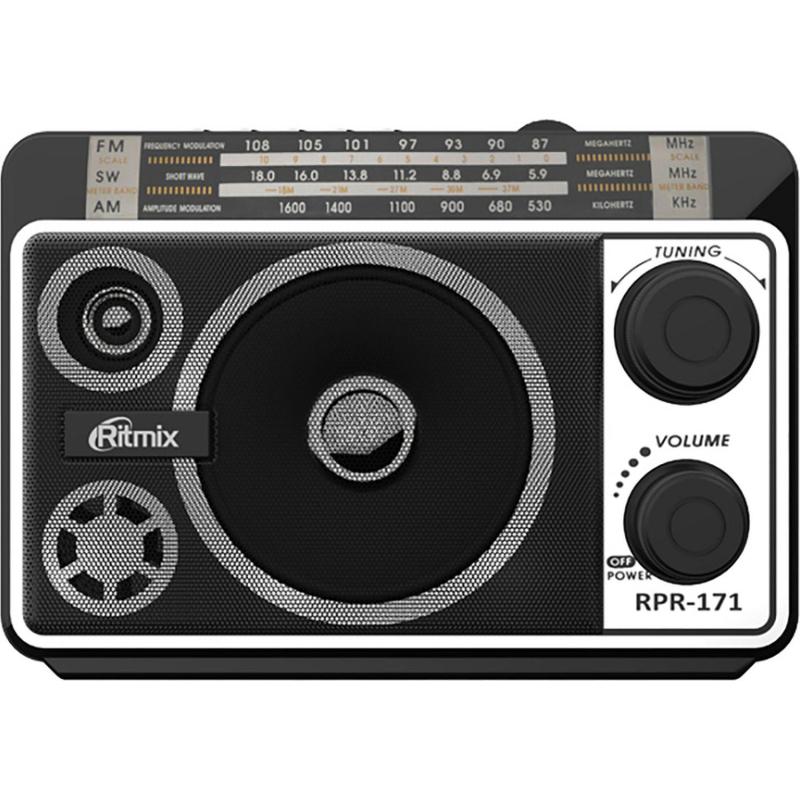 Радиоприемник Ritmix RPR-171, FM/AM/SW,  USB/MicroSD
