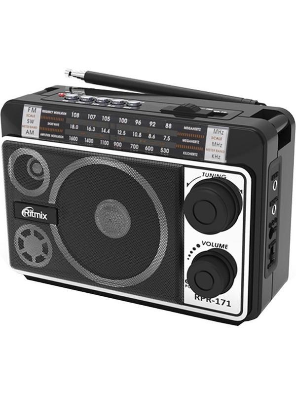 Радиоприемник Ritmix RPR-171, FM/AM/SW,  USB/MicroSD