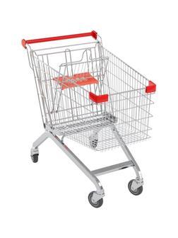 Тележка покупательская SM_А60 ДСЧПОП красный пластик