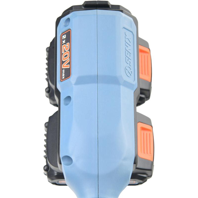 Снегоуборщик аккумуляторный X2 2x18В, ширина захвата 33 см, 2 акбх5.0Ач, ЗУ