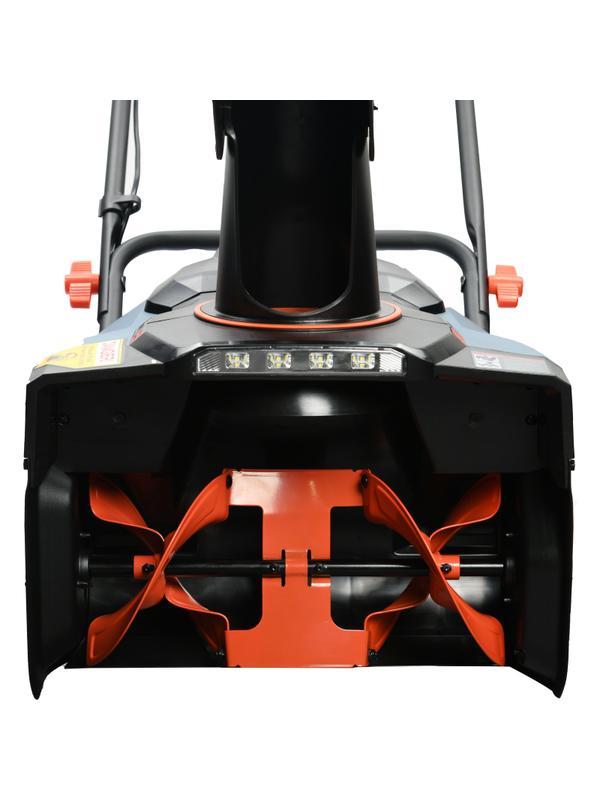 Снегоуборщик аккумуляторный X2 2x18В, ширина захвата 46 см, 2 акбх5.0Ач, ЗУ