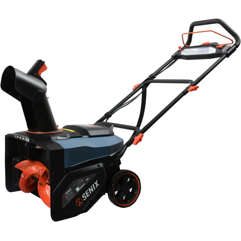 Снегоуборщик аккумуляторный X2 2x18В, ширина захвата 53 см, 2 акбх5.0Ач, ЗУ