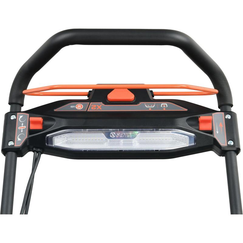 Снегоуборщик аккумуляторный X2 2x18В, ширина захвата 53 см, 2 акбх5.0Ач, ЗУ