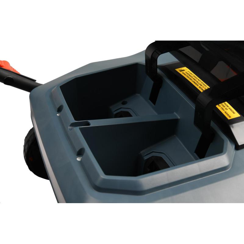 Снегоуборщик аккумуляторный X2 2x18В, ширина захвата 53 см, 2 акбх5.0Ач, ЗУ