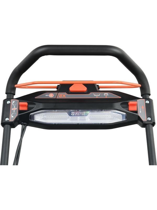 Снегоуборщик аккумуляторный X2 2x18В, ширина захвата 53 см, 2 акбх5.0Ач, ЗУ