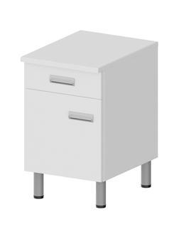 Стол лабораторный MEG_1тумб 1ящ+дв L+п. стол.постф НУМЛ-МСК (код СЛ-01-102)