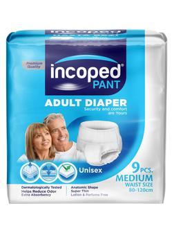 Трусы впитывающие для врослых, Medium(M), Incoped 9шт/уп