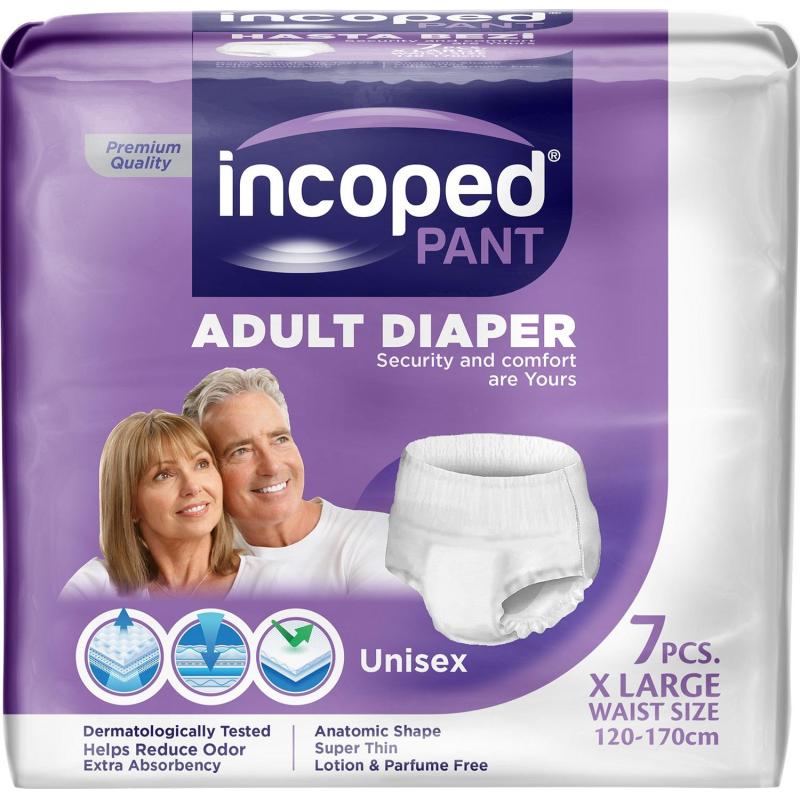 Трусы впитывающие для врослых, Extra Large(XL), Incoped 7шт/уп