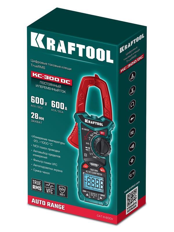 KRAFTOOL KC-300DC Цифровые токовые клещи (59830)