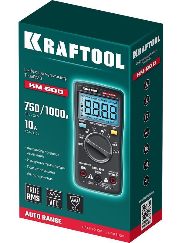 KRAFTOOL KM-600 цифровой мультиметр (59854)