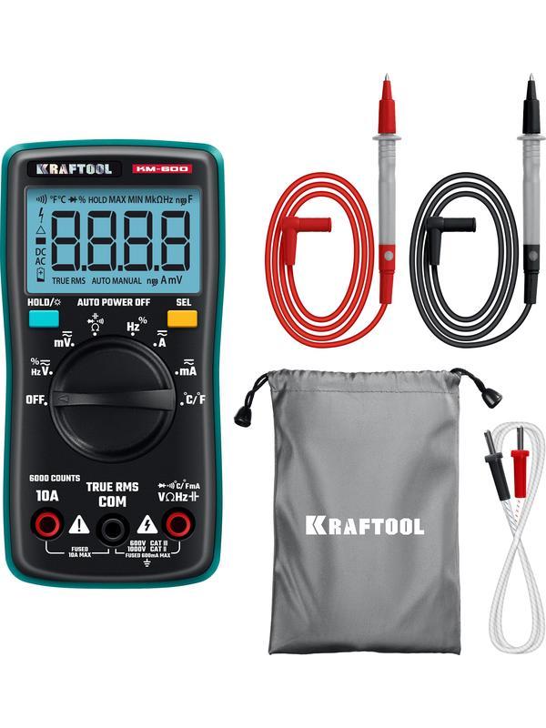KRAFTOOL KM-600 цифровой мультиметр (59854)