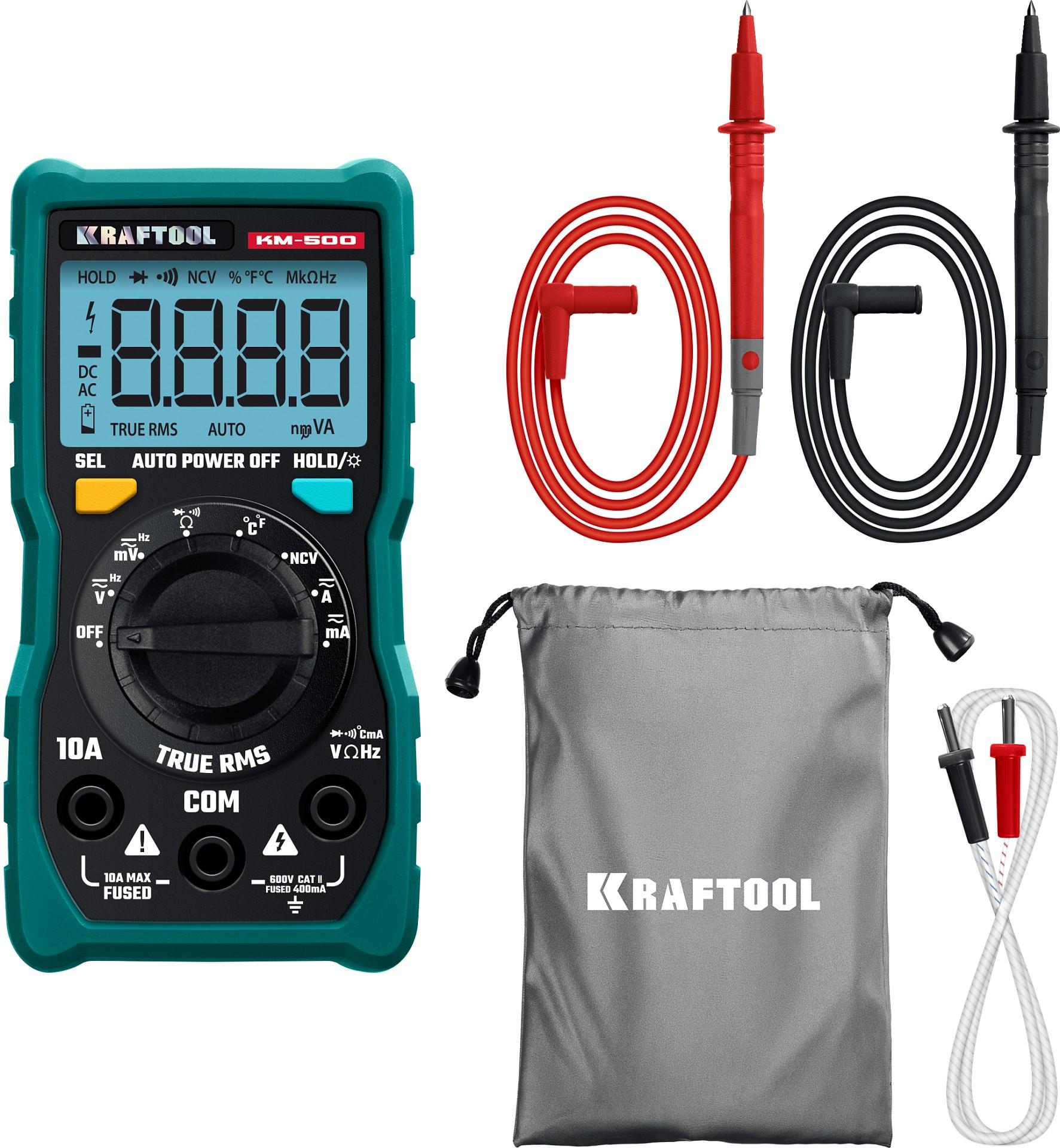 KRAFTOOL KM-500 цифровой мультиметр (59856)