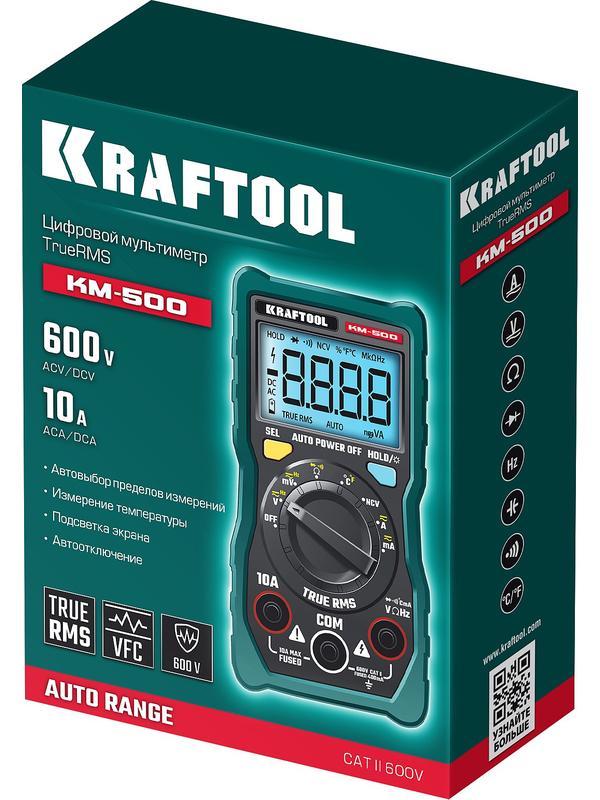 KRAFTOOL KM-500 цифровой мультиметр (59856)