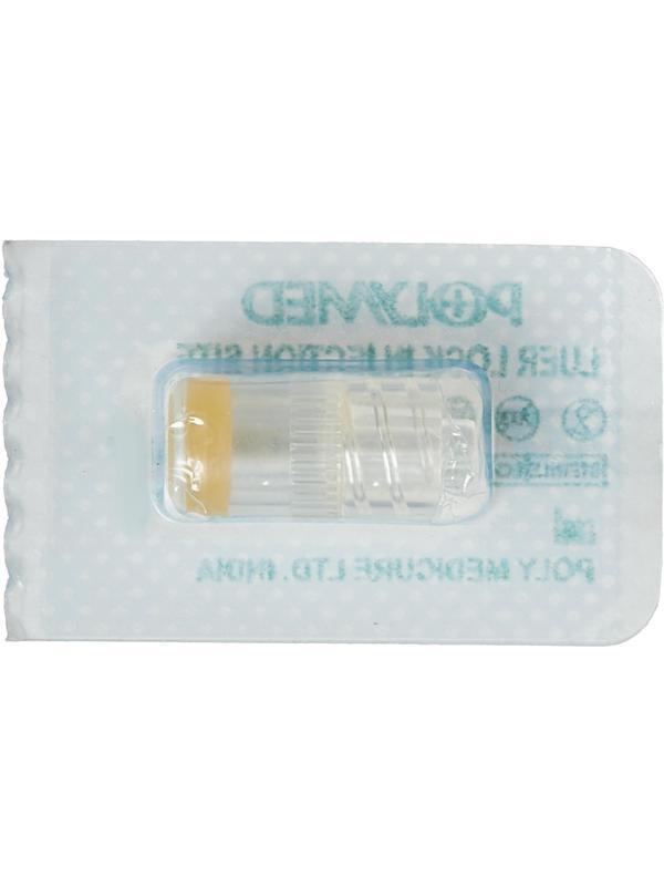 Заглушка Ин-стоппер с инъекц.мембраной, желтая, Polymed 300шт/уп