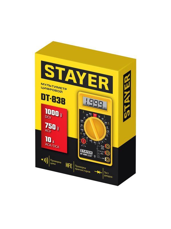 STAYER DT-838 Цифровой мультиметр (45306)