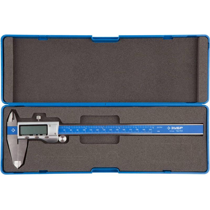 Штангенциркуль электронный ЗУБР  ШЦЦ-I-200-0.01, 200 мм (34463-200)