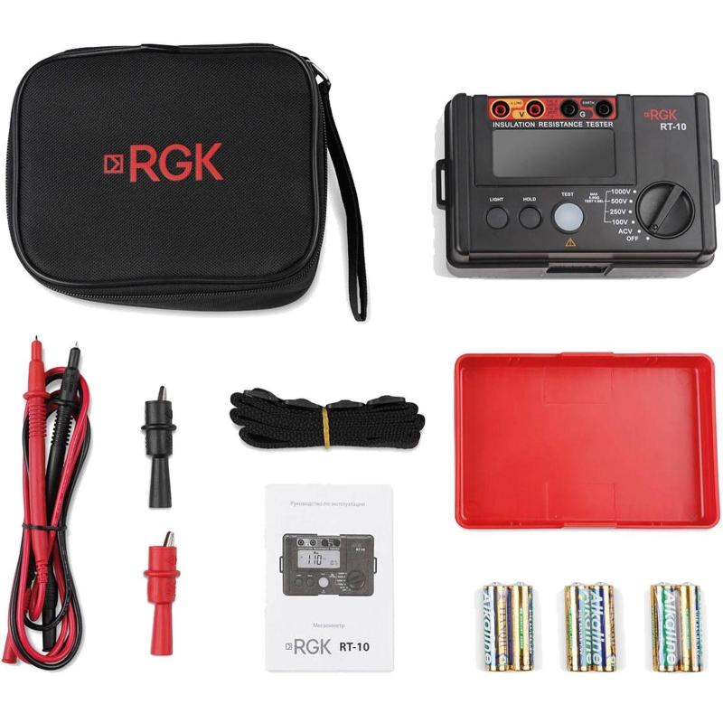 Мегаомметр цифровой RGK RT-10 755238
