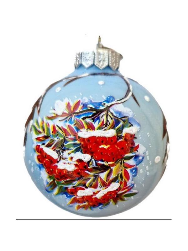 Шар Снежная рябина, 80 мм., в подар. кор. НГ, КУ-80-234038