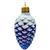Украшение елочн Шишка в снегу, синяя,подар.кор, h9см НГ, ФУ-2-90/42 син.мат