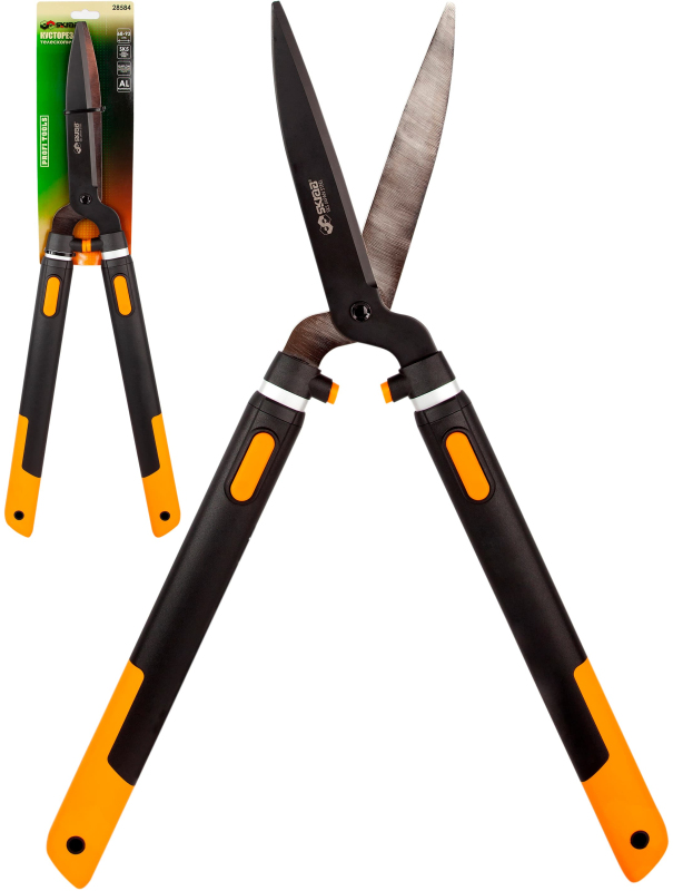 Кусторез садовый Skrab 28584 ручной лезвие тефлоновое / 680/930 мм.