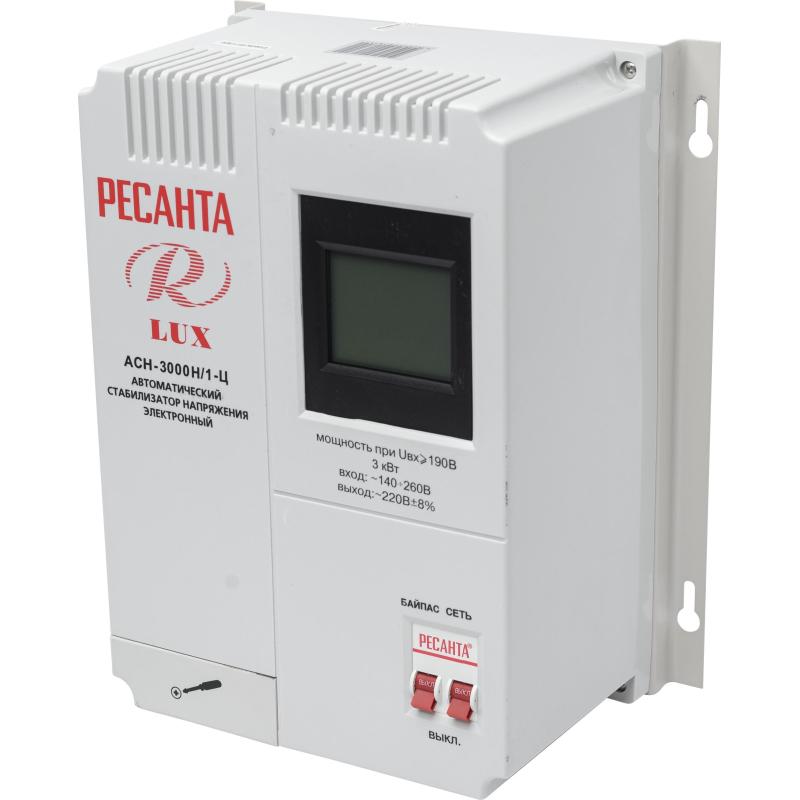 Стабилизатор РЕСАНТА АСН- 3 000Н/1-Ц Lux (63/6/21)