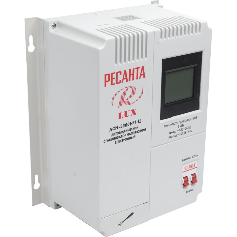 Стабилизатор РЕСАНТА АСН- 3 000Н/1-Ц Lux (63/6/21)