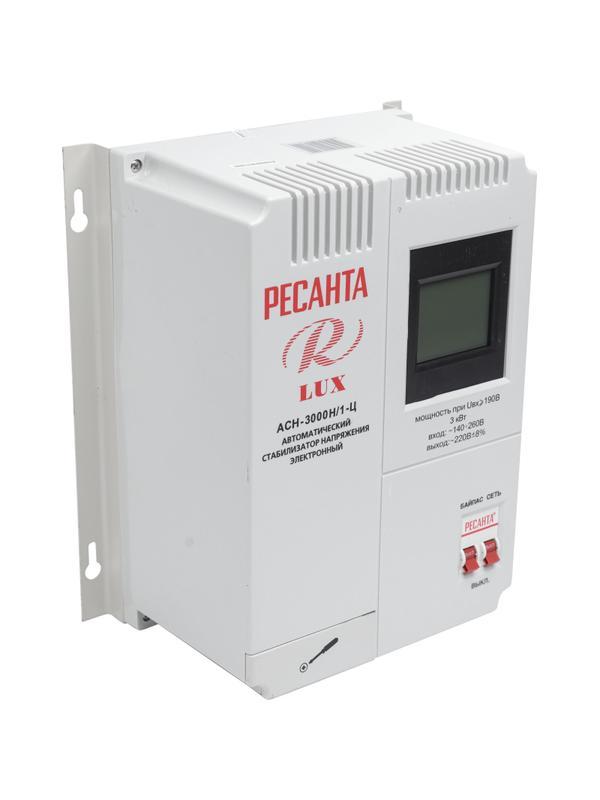 Стабилизатор РЕСАНТА АСН- 3 000Н/1-Ц Lux (63/6/21)