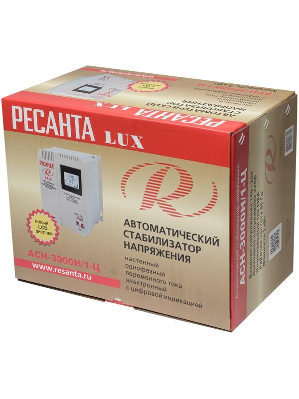 Стабилизатор РЕСАНТА АСН- 3 000Н/1-Ц Lux (63/6/21)