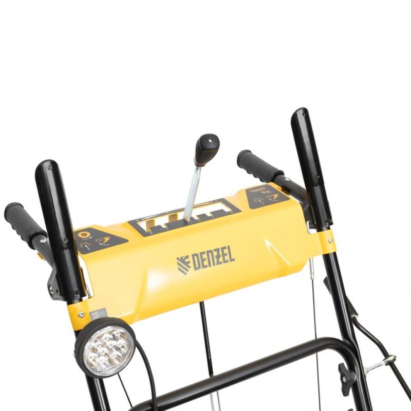 Снегоотбрасыватель Denzel SBM 610, 212 cc, ручной старт, фара