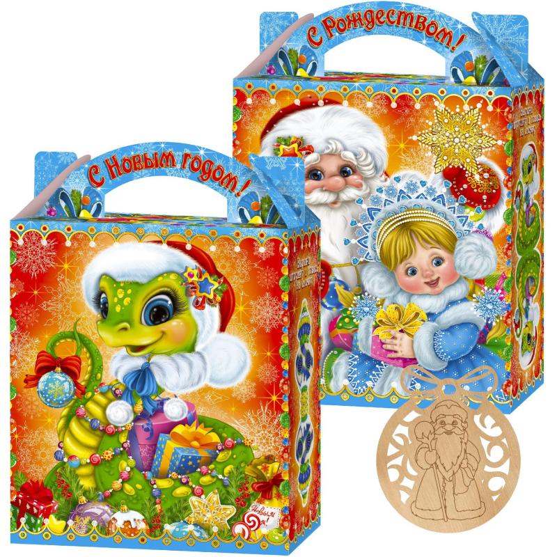 Новогодний сладкий подарок  Змея новогодняя, картон 1000 г
