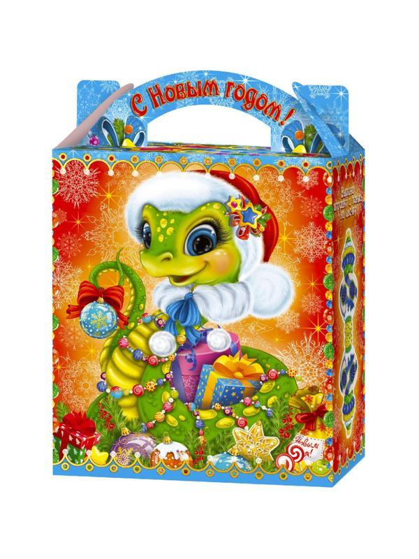 Новогодний сладкий подарок  Змея новогодняя, картон 1000 г