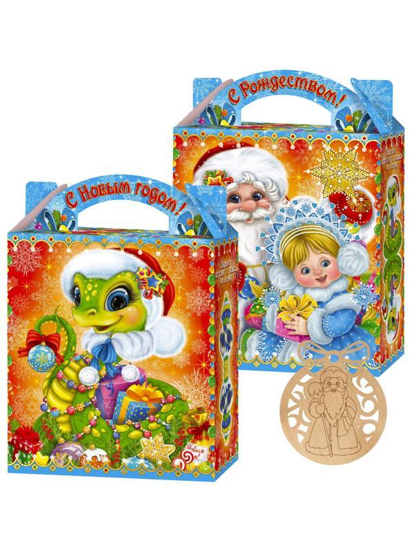 Новогодний сладкий подарок  Змея новогодняя, картон 1000 г