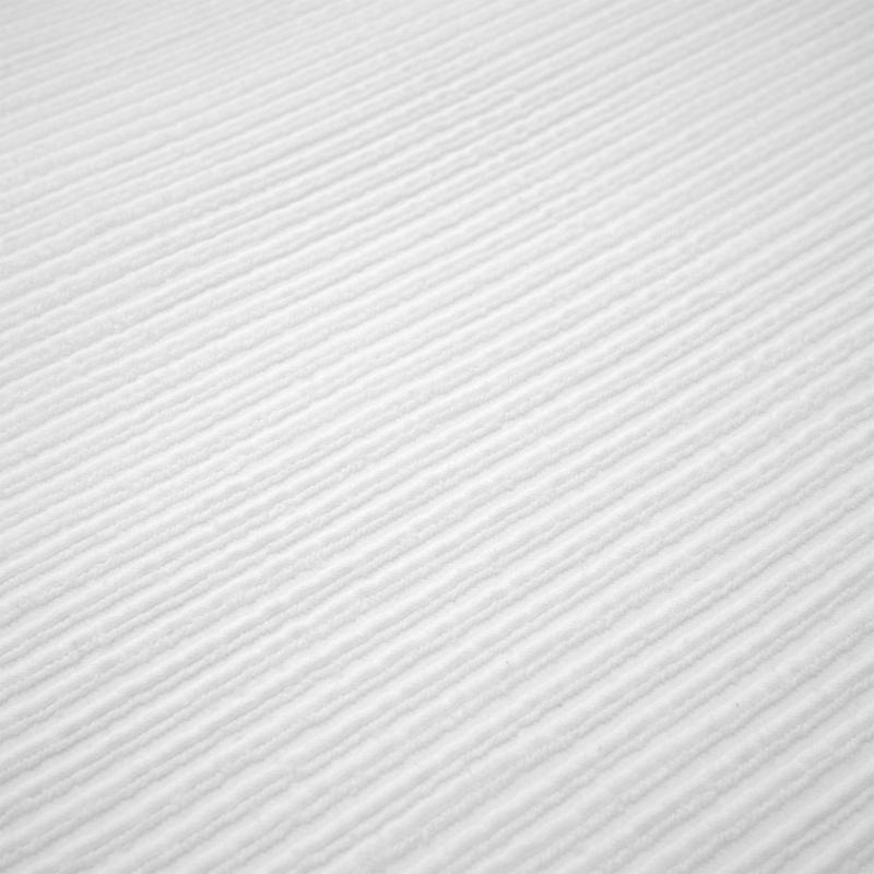 Коврик для ванной фактурный белого цвета из коллекции Essential, 50х80 см