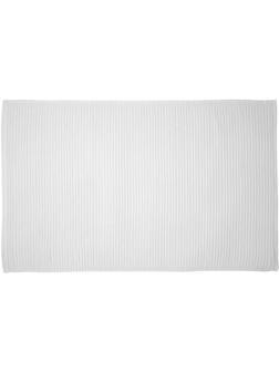 Коврик для ванной фактурный белого цвета из коллекции Essential, 50х80 см