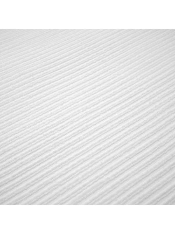 Коврик для ванной фактурный белого цвета из коллекции Essential, 50х80 см