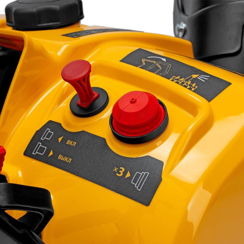 Снегоотбрасыватель Denzel SB 460 E  99cc, шнек SnowCrusher  (97649)