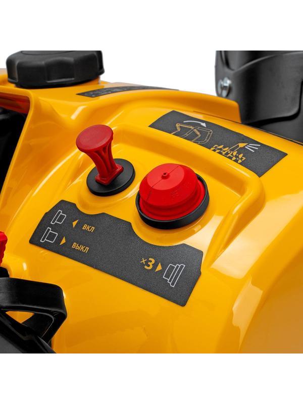 Снегоотбрасыватель Denzel SB 460 E  99cc, шнек SnowCrusher  (97649)