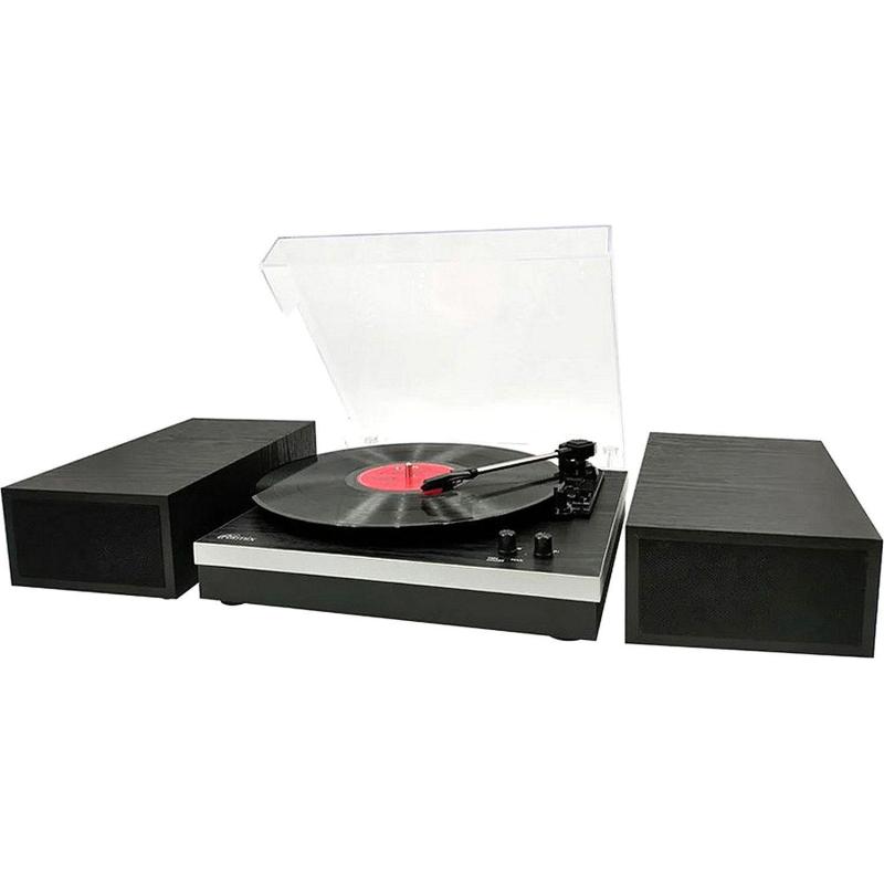 Виниловый проигрыватель Ritmix LP-380B Black Wood, Bluetooth, колонки
