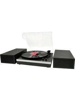 Виниловый проигрыватель Ritmix LP-380B Black Wood, Bluetooth, колонки