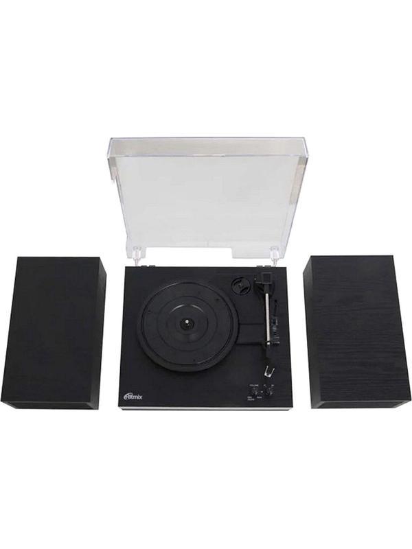Виниловый проигрыватель Ritmix LP-380B Black Wood, Bluetooth, колонки