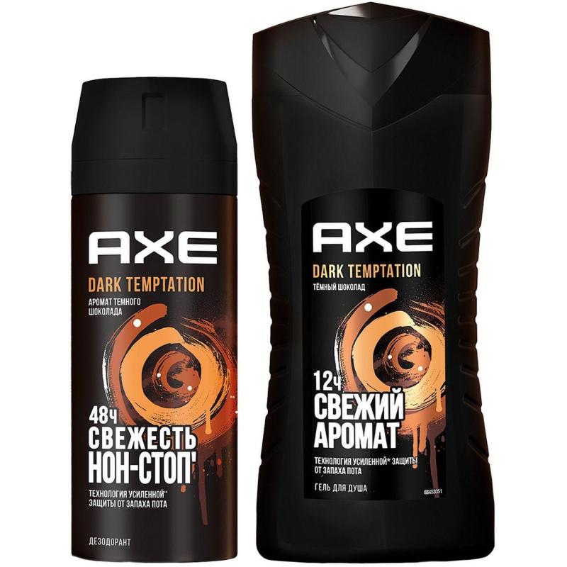 Подарочный набор Axe Dark temptation,150+250мл