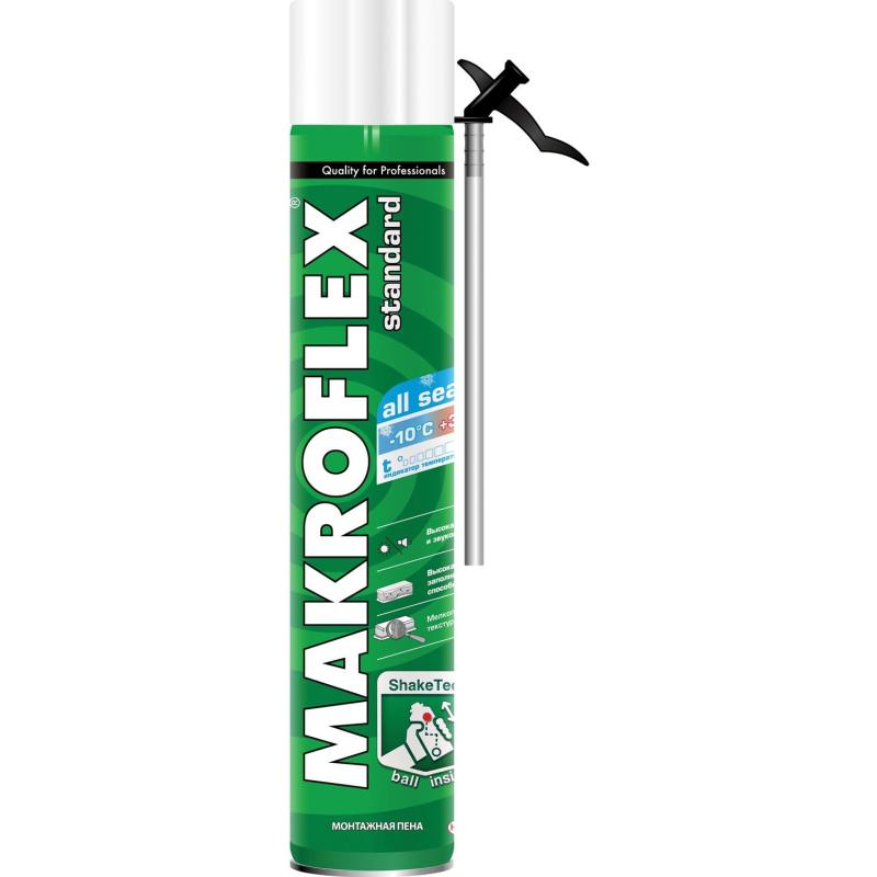 Пена монтажная Макрофлекс Оригинальная СТД всесесезонная, 750 мл (3003553)