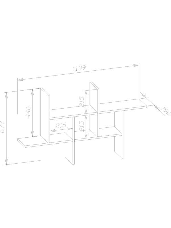 Полка настенная Сокол ПК-6 Белый