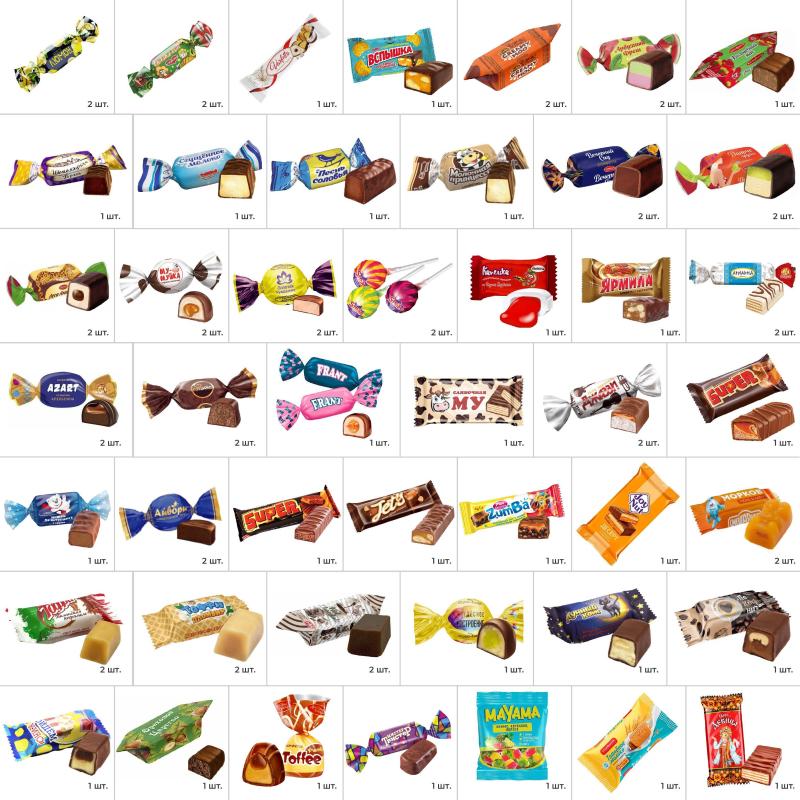 Новогодний сладкий подарок Веселая компания, рюкзак 1200 г